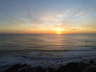 Coucher de soleil sur l'Anse aux moines