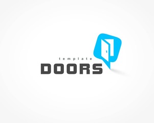 Doors Logo vector template emblem
