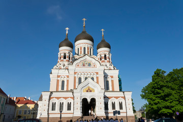 Fototapeta na wymiar Alexander Nevsky Cathedral. Old city, Tallinn, Estonia...