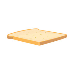 Vector design of bread and toast symbol. Web element of bread and slice stock vector illustration.