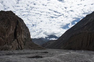 Sky painting, close to Kagbeni, Nepal.