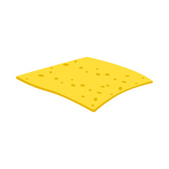 Vector design of cheese and slice icon. Web element of cheese and milk stock vector illustration.