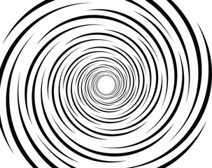 Fototapeta premium Digital image with a psychedelic stripes Wave design black and white. Optical art background. Texture with wavy, curves lines. Vector illustration