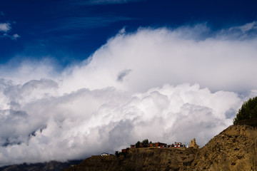 Part of the royal city, deserted, Mukhinath, Nepal.