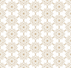 Seamless geometric pattern based on japanese ornament kumiko.