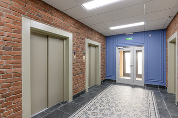 Russia, Moscow- September 08, 2019: interior room apartment public place, staircase