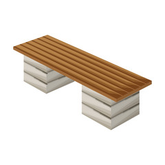 Garden seat vector icon.Cartoon vector icon isolated on white background garden seat .