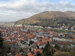 heidelberg the city of fairytales and the castle in the top of the hill makes the view outstanding