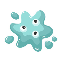 Bacteria of virus vector icon.Cartoon vector icon isolated on white background bacteria of virus .