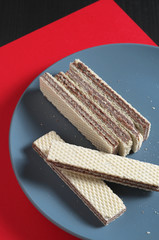 Wafers with chocolate