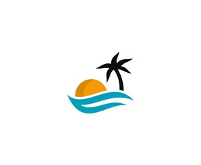Fototapeta na wymiar Beach logo