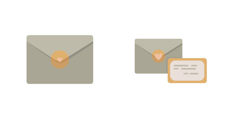 love letter icon. love enveloplove envelop flat icon