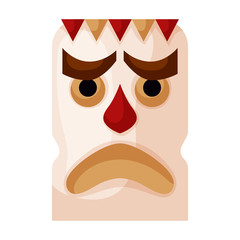 Totem vector icon.Cartoon vector icon isolated on white background totem.