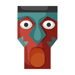 Totem vector icon.Cartoon vector icon isolated on white background totem.