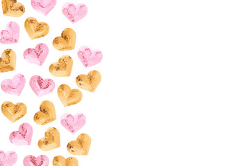 Fashion sequin heart.  Valentines day background