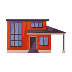 Villa of house vector icon.Cartoon vector icon isolated on white background villa of house .