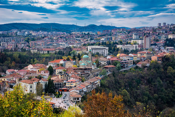 Fototapeta na wymiar View of Veliko Tarnovo in Bulgaria