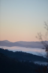 sunrise in mountains