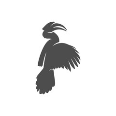 Obraz premium Parrot logo icon design vector illustration, Parrot logo template