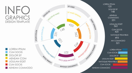 Infographic design template with place for your data. Vector illustration.