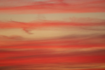 sunset sky colours