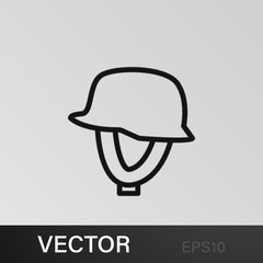 motorcycle helmet icon. Element of motorbike for mobile concept and web apps illustration. Thin line icon for website design and development, app development