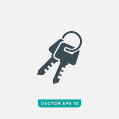 Key Icon Design, Vector EPS10