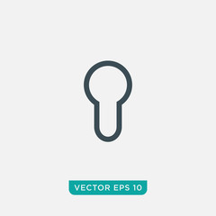 Keyhole Icon Design, Vector EPS10
