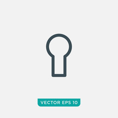 Keyhole Icon Design, Vector EPS10