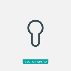 Keyhole Icon Design, Vector EPS10