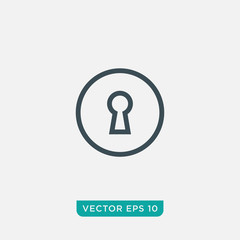 Keyhole Icon Design, Vector EPS10