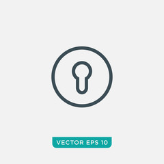 Keyhole Icon Design, Vector EPS10