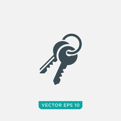 Key Icon Design, Vector EPS10