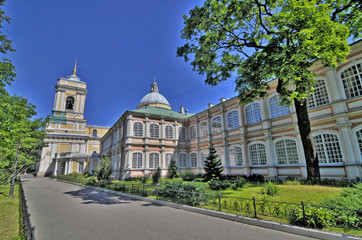 Fototapeta na wymiar Saint Alexander Nevsky Monastery in Saint Petersburg.