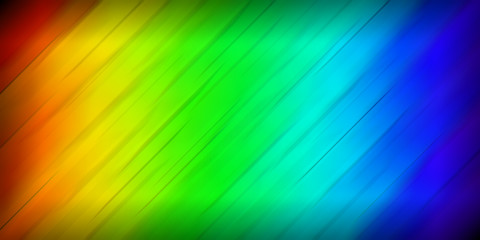 An abstract motion blur rainbow spectrum background banner.