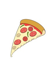 illustration of a pizza
