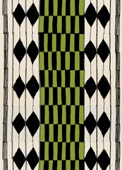 ancient tribal boho rug geometry seamless pattern vector © Handdraw