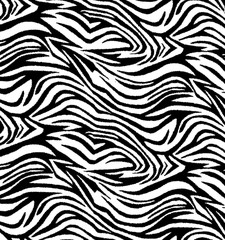Black and white background design of a tiger or zebra stripe pattern.