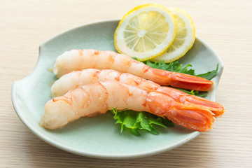 赤エビの刺身