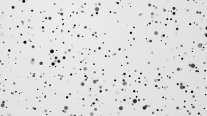 Dot white black pattern gradient texture background. Abstract  technology big data digital concept. 3d rendering.