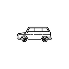 machine, car line icon. Elements of wedding illustration icons. Signs, symbols can be used for web, logo, mobile app, UI, UX