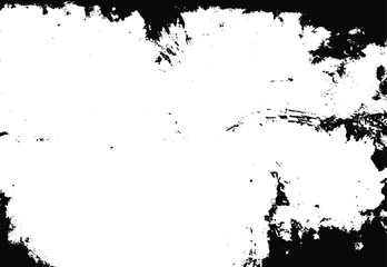 Fototapeta premium Vector brush sroke texture. Distressed uneven grunge background. Abstract distressed vector illustration. Overlay over any design to create interesting effect and depth. Black isolated on white. EPS10