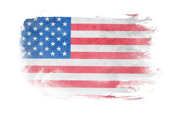 Flag of USA grunge background