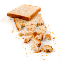 Isolated image of bread closeup
