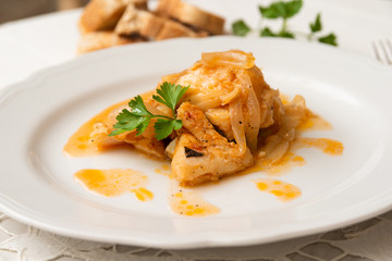 Baccalà al sugo, Cucina Italiana