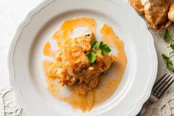 Baccalà al sugo, Cucina Italiana