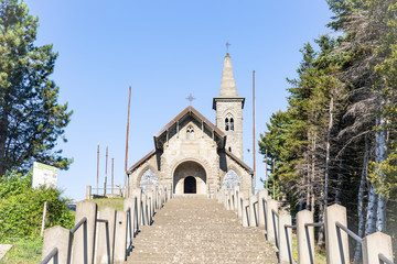 Christian church at Passo della Cisa (Cisa Pass), Pontremoli,Province of Massa and Carrara, Italy