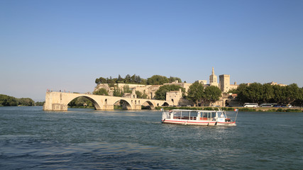 Fototapeta na wymiar Saint Benezet Bridge Avignon Provence France