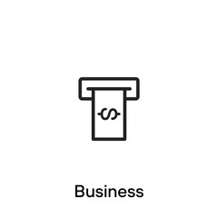 Dollar business line icon - Vector