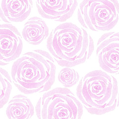 Pink rose background. Abstract watercolor floral backdrop. Hand painted design with pastel colors.
